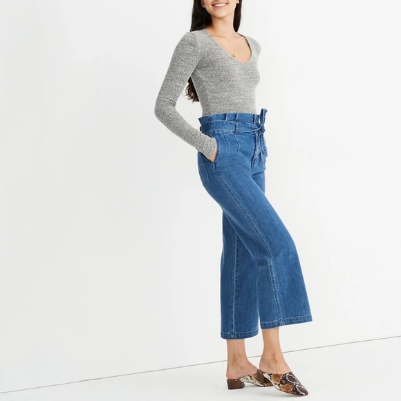 Madewell Paperbag Jeans in Flannigan Wash - Picture 2 of 11